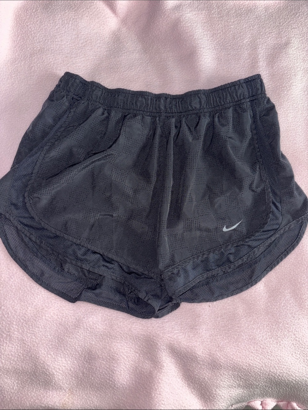 Nike Black Women's Athletic Running Shorts with Reflective Swoosh